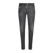 Dsquared2 Svarta Tapered Slim-Fit Jeans Black, Herr