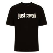 Just Cavalli T-Shirts Black, Herr