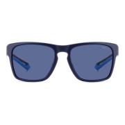 Polaroid Matte Blue Sunglasses Blue, Herr