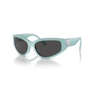 Tiffany Blue Sunglasses Dark Grey Lenses Blue, Dam