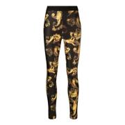 Versace Jeans Couture Svarta Byxor Multicolor, Dam