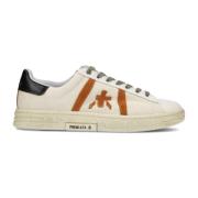 Premiata Vita läder- och naturliga canvas sneakers Multicolor, Herr