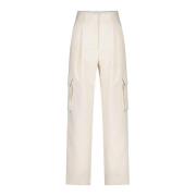 Dea Kudibal Tapered Trousers Beige, Dam