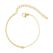 Dansk Copenhagen Clear CZ Guld Armband Yellow, Dam