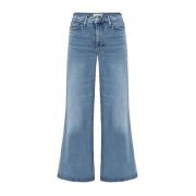 Frame Wide Jeans Blue, Dam