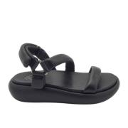 ASH Flat Sandals Black, Dam