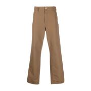 Carhartt Wip Trousers Brown, Herr