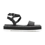 AGL Flat Sandals Black, Dam