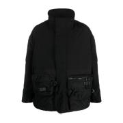 Junya Watanabe Svart Jacka med Logo Patch Black, Herr