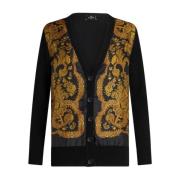 Etro Svarta Cardigan Tröjor Multicolor, Dam