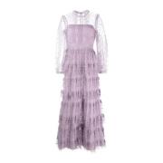 Self Portrait Maxi Dresses Purple, Dam