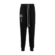 Rick Owens Champion Prisoner Sweatpants med dragsko Black, Herr