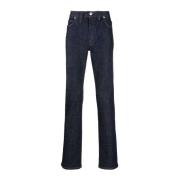 Brioni Blå Straight Jeans Casual Stil Blue, Herr