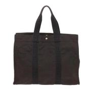 Hermès Vintage Pre-owned Canvas totevskor Gray, Dam