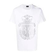 Billionaire Vit Casual Rund Hals T-shirt White, Herr