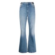 Paco Rabanne Blå Flare Jeans Blue, Dam