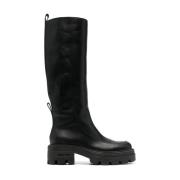 Sergio Rossi High Boots Black, Dam