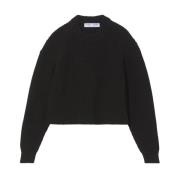 Proenza Schouler Svart Mockneck Tröja Casual Stil Black, Dam