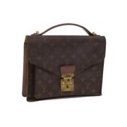 Louis Vuitton Vintage Pre-owned Canvas handvskor Brown, Dam