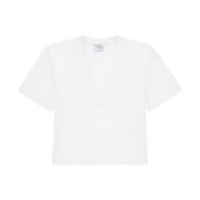 Courrèges T-Shirts White, Dam