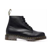 Dr. Martens Svarta Ankelboots Casual Stängda Platta Black, Dam