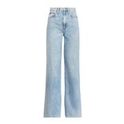 Polo Ralph Lauren Vida Ben Hög Midja Jeans Blue, Dam