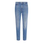 Tommy Hilfiger Högmidjade Slim Fit Jeans Blue, Dam