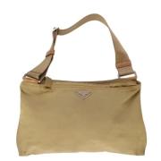 Prada Vintage Pre-owned Tyg prada-vskor Beige, Dam