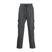 Brioni Straight Trousers Gray, Herr