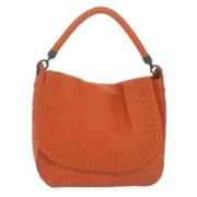 Bottega Veneta Vintage Pre-owned Laeder axelremsvskor Orange, Dam