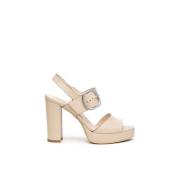 Nerogiardini Linne plateau sandal Beige, Dam