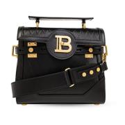 Balmain B-Buzz 23 quiltad axelväska Black, Dam