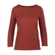 Majestic Filatures Majestic Bateau Hals Sweater Brown, Dam