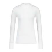 Marc Cain Long Sleeve Tops White, Dam