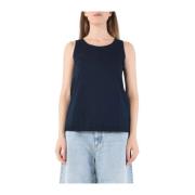 Max Mara Studio Sleeveless Tops Blue, Dam