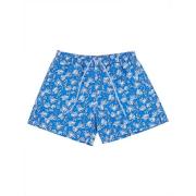 Malo Blå Bladtryck Boxershorts Blue, Herr