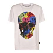 Philipp Plein Vita T-shirts och Polos White, Herr