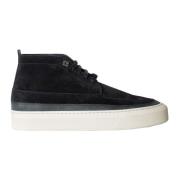 Lardini Svarta Mocka Hi-top Sneakers Black, Herr