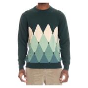 Ballantyne Round-neck Knitwear Green, Herr