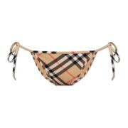 Burberry Bikinitrosor med knytdetaljer Beige, Dam