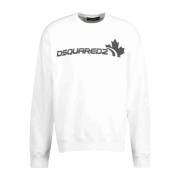 Dsquared2 Casual Sweatshirt White, Herr