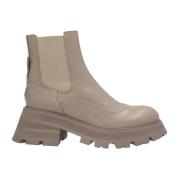 Alexander McQueen Stiliga Over Sole Chelsea Boots Gray, Dam
