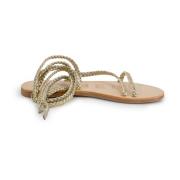 Manebí Flat Sandals Beige, Dam