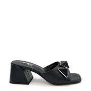 Jeannot Flat Sandals Black, Dam