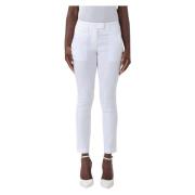 Dondup Skinny Trousers White, Dam