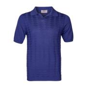 Irish Crone Slim Fit V-Hals Polo Skjorta Purple, Herr