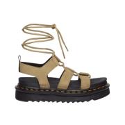 Dr. Martens Flat Sandals Green, Dam