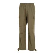 Calvin Klein Jeans Wide Trousers Green, Herr