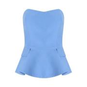 Essentiel Antwerp Sleeveless Tops Blue, Dam