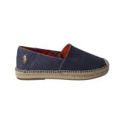 Ralph Lauren Blå Tvättad Kanvas Espadrillos Blue, Herr